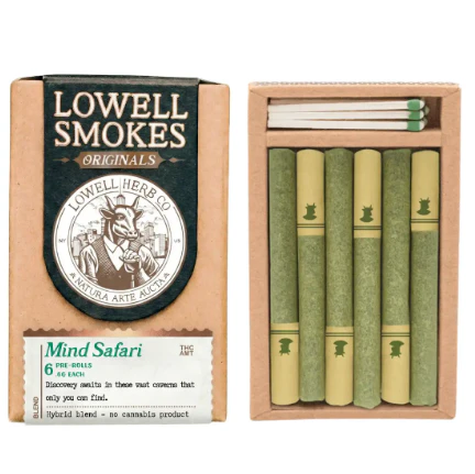 Lowell Herb Co. - Mind Safari - 3.6G 6PK Hybrid Blend Prerolls Main Image