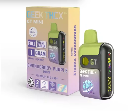 Geek Thcx - Geek THCX- Granddaddy Purple - 1G GT Mini Vape Main Image