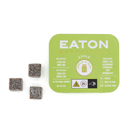 Eaton - Eaton Botanicals | Apple-A-Day (THC:CBD) Gummies | 50mg Main Image