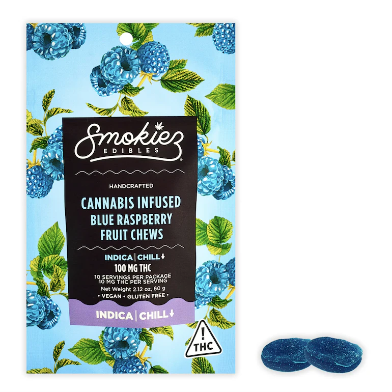 SMOKIEZ - Smokiez | Blue Raspberry | Gummies | 100mg Main Image