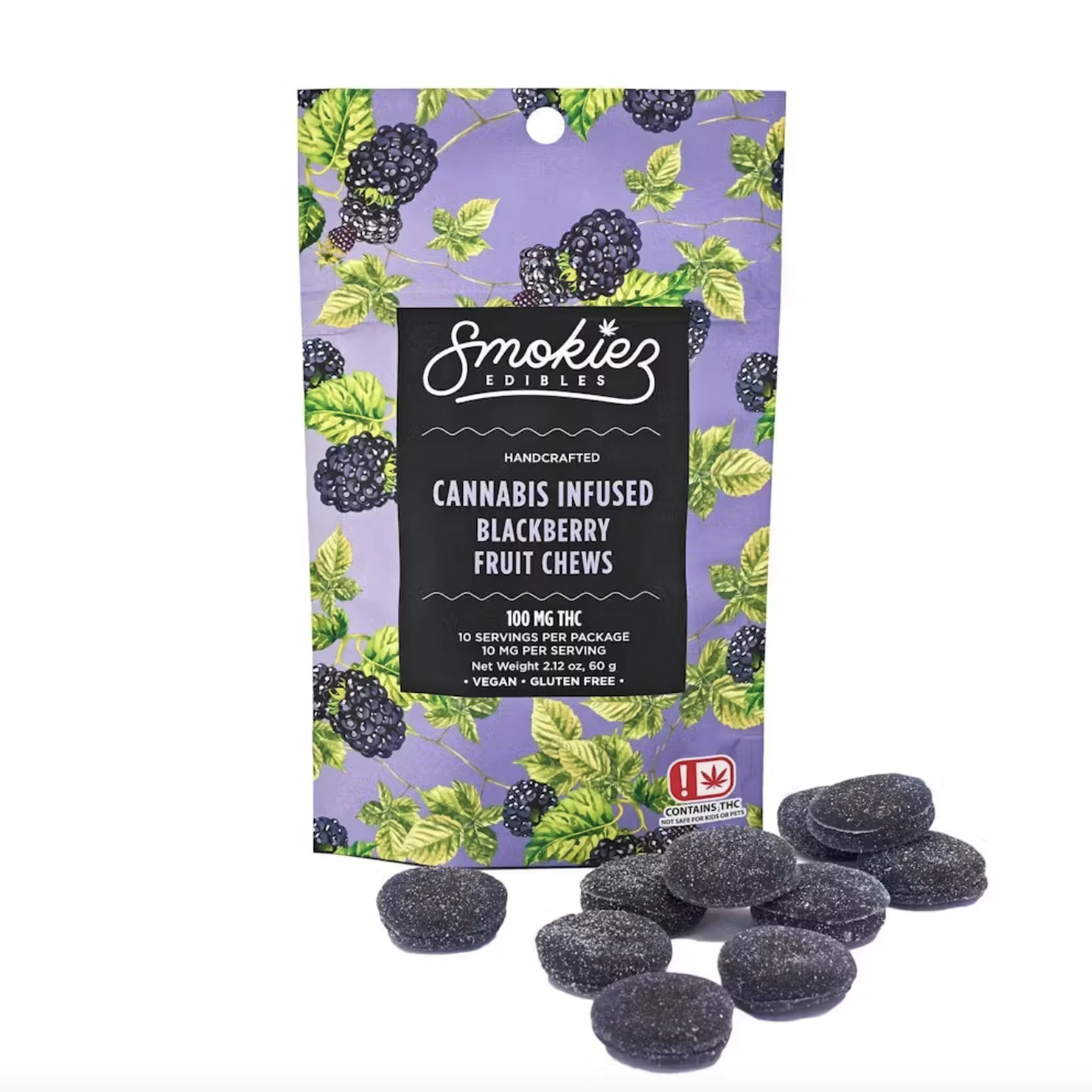 SMOKIEZ - Smokiez | Blackberry | Gummies | 100mg Main Image