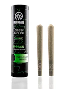 High Peaks | Infused Preroll | Bubble Hash | Bees Knees | 5-pack | 0.75g