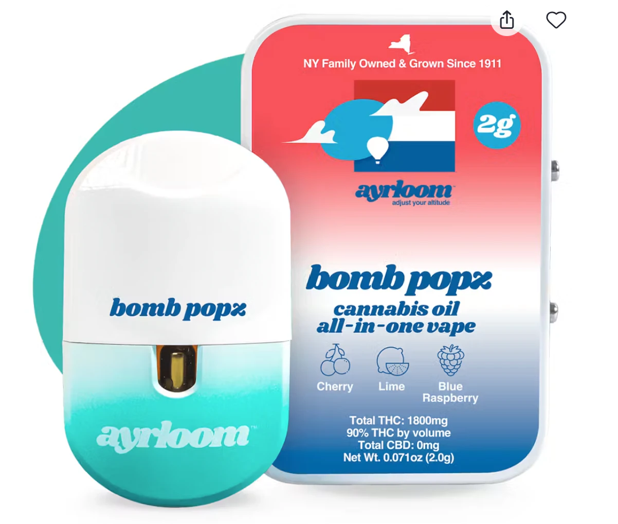 ayrloom - Ayrloom - Bomb Popz - 2g AIO Main Image