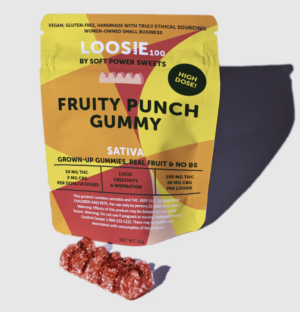 Soft Power Sweets - Soft Power | Fruity Punch | Single Gummy | 100mg Main Image