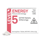 LEVEL | Energy Pro-Tab (THC:THCV:CBG) | Tablets | 20 Pack | 100mg