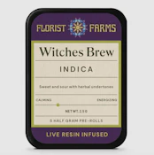 Florist Farms | Witches Brew | Live Resin Infused Pre-Roll 5 Pack | 2.5g