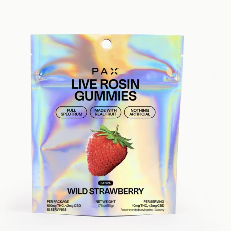 PAX - PAX | Wild Strawberry | Live Rosin Gummies | 100mg Main Image