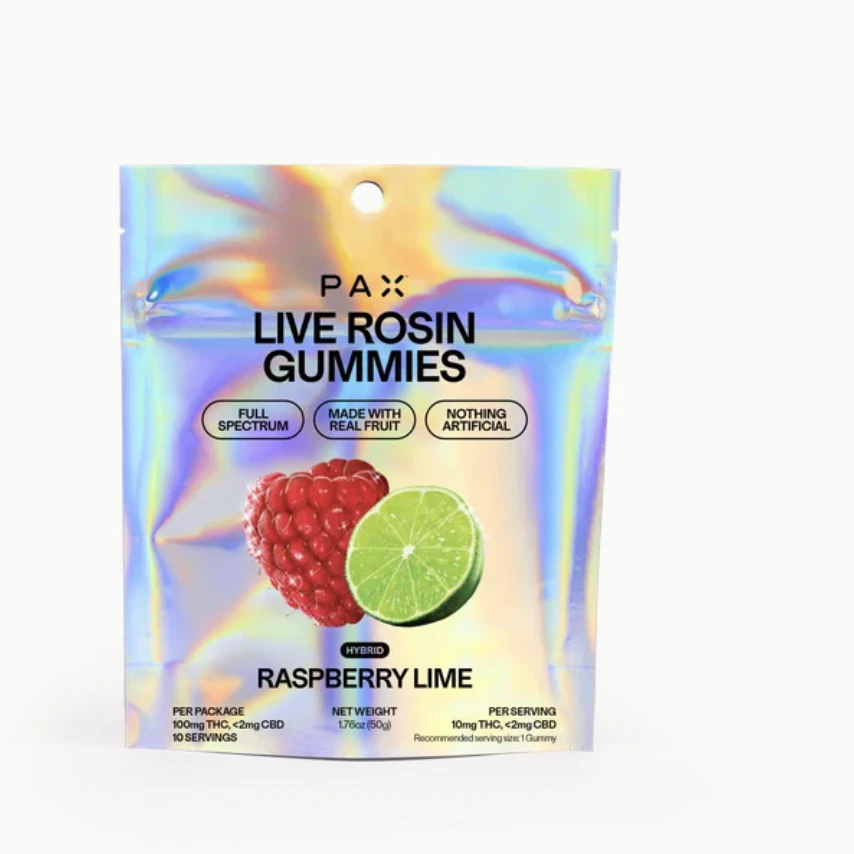 PAX - PAX | Raspberry Lime | Live Rosin Gummies | 100mg Main Image