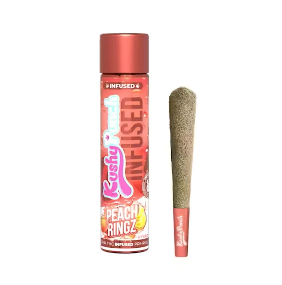 Kushy Punch - Kushy Punch Infused infused Preroll 1g Peach Ringz Main Image