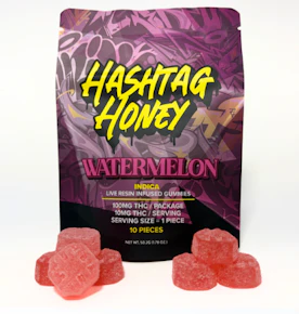 Hashtag Honey | Edibles | Gummies | Watermelon - Gummies | 10pk