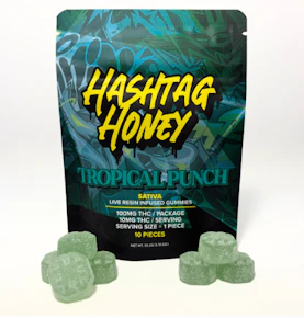 Hashtag Honey | Edibles | Gummies | Tropical punch - Gummies | 10pk