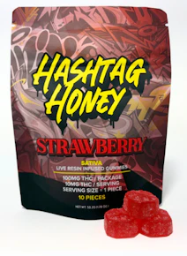 Hashtag Honey | Edibles | Gummies | Strawberry - Gummies | 10pk
