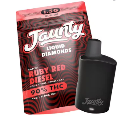 Jaunty - Jaunty | Ruby Red Diesel | Liquid Diamonds | Hybrid | AIO | 1.5g Main Image