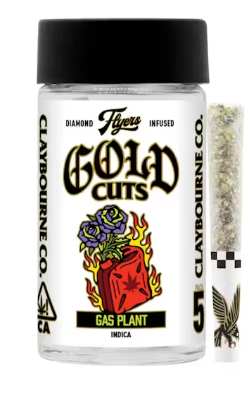 Claybourne Co. - Claybourne Co - Gas Plant - 5Ct Diamond Infused Pre-Rolls 2.5G Main Image