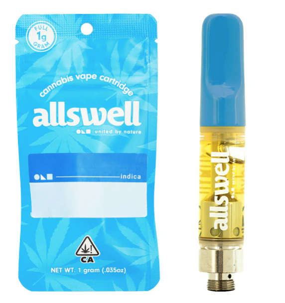 Allswell - ALLSWELL | BLUEBERRY KUSH - 510 THREAD | CARTRIDGE | 1G Main Image