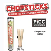 Chopsticks - Grape Ape - 2Pk .5G Pre-Rolls