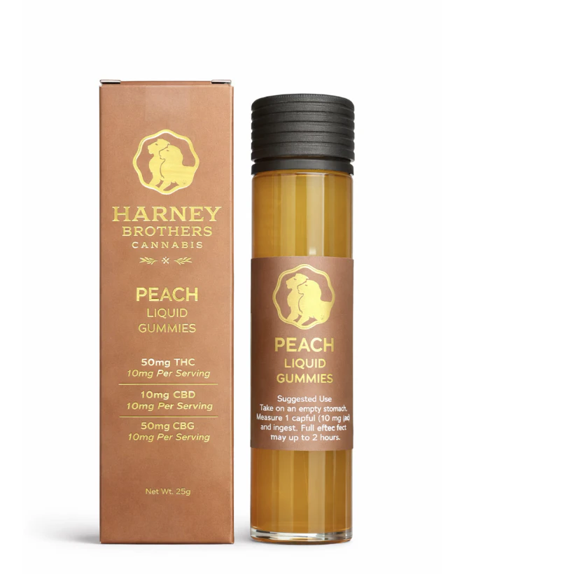 Harney Brothers Cannabis - Harney Brothers Cannabis | Peach | Liquid Gummy | 50mg Main Image