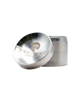 TSUNAMI | Premium Caved Top Grinder | 4 Pc | Silver | 50mm