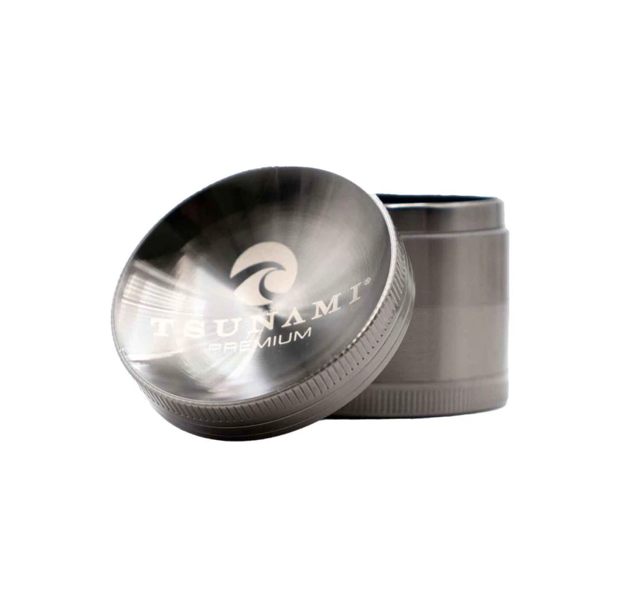 Tsunami - TSUNAMI | Premium Caved Top Grinder | 4 Pc | Gunmetal | 50mm Main Image
