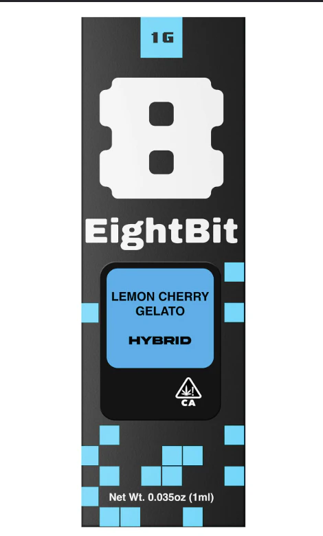 8-Bit Buds - 1g EightBit AIO Live Rosin Infused - Lemon Cherry Gelato 79% Main Image