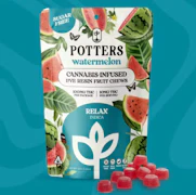 Potters | Watermelon | Live Resin Sugar Free Fruit Chews | 100mg