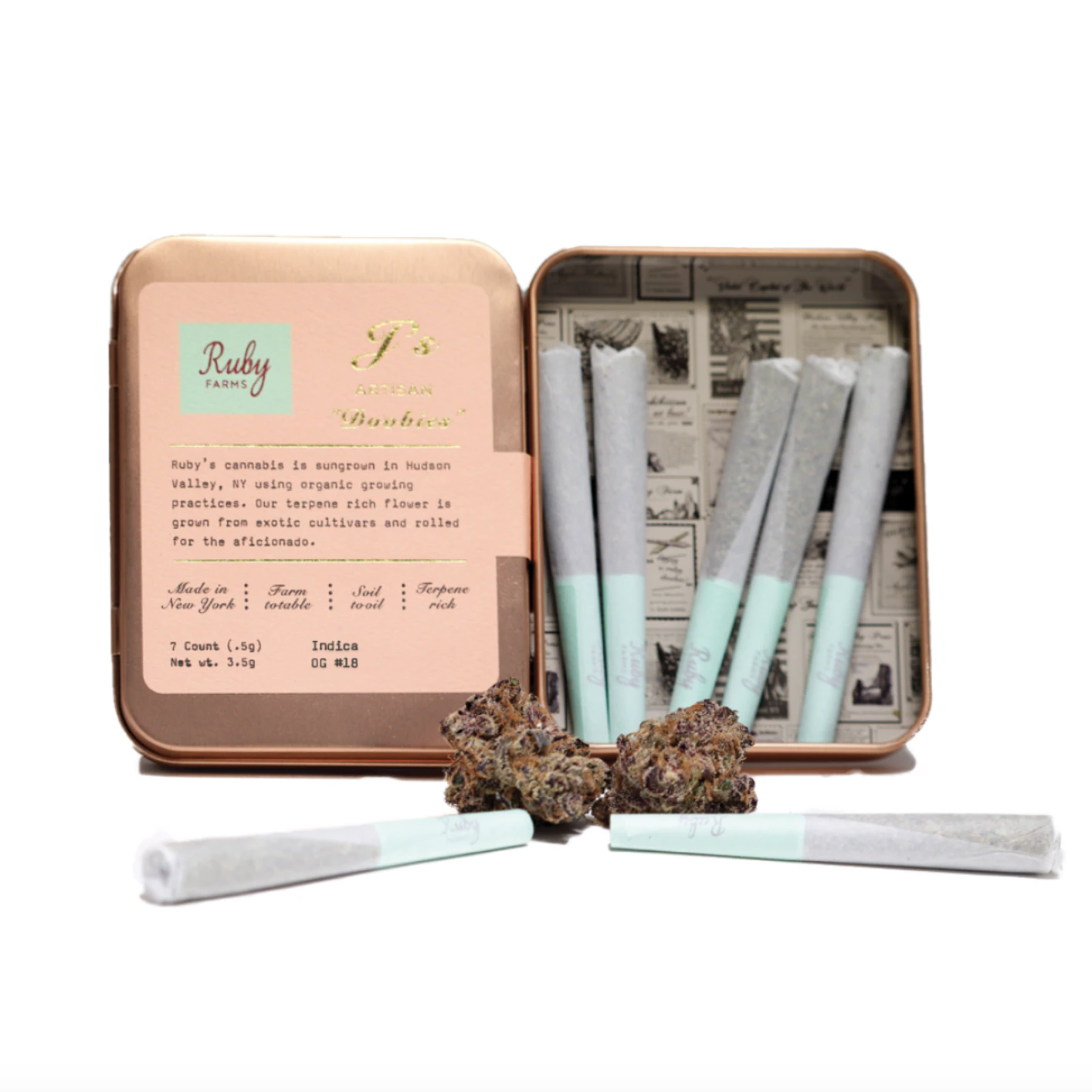 Ruby Farms - Ruby Farms | Ghost Train Haze #2 | Pre-Roll 7 Pack (Doobies) | 3.5g Main Image