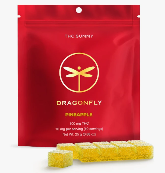 Dragonfly - Pineapple - 100MG Gummy Main Image