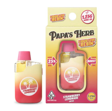 Papa's Herb - PAPAS HERB | STRAWBERRY LEMONADE LIVE RESIN - AIO | CARTRIDGE | 1.25G Main Image