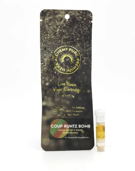 Alchemy Pure - Alchemy Pure | Coup Runtz Bomb | Live Rosin Cartridge | .5g Main Image