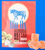 Blu Ox- Strawberry Lemonade-Live Rosin Hash Oil- 5MG Gummies Sativa