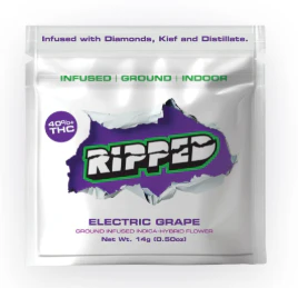 RIPPED - Electric Grape 14g Infused Preground Flower - Hybrid | Ripped Main Image