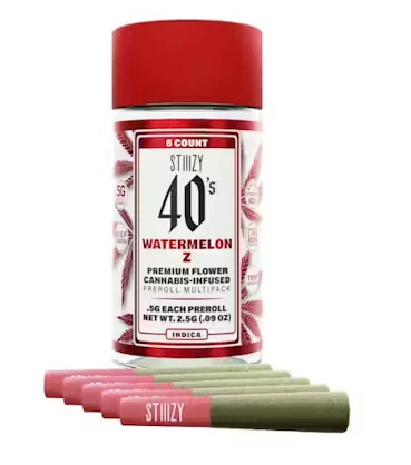 STIIIZY - Watermelon Z 5 Pack Infused Pre Roll - .5G (2.5G) Main Image