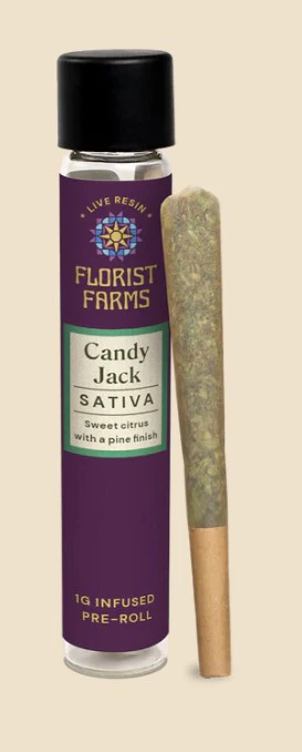 Florist Farms - Florist Farms | Pre-roll | Infused Pre-Rolls | Live Resin Infused - Candy Jack | 1g Main Image