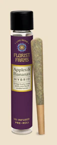 Florist Farms | Preroll | Live Resin Infused | Apples and Bananas | 1G