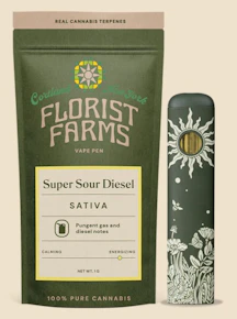 Florist Farms | AIO | Rechargeable Vape | Super Sour Diesel | 1g