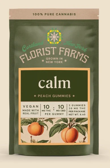 Florist Farms - Florist Farms | Calm | Edible | Peach | 2Pk | 20mg Main Image