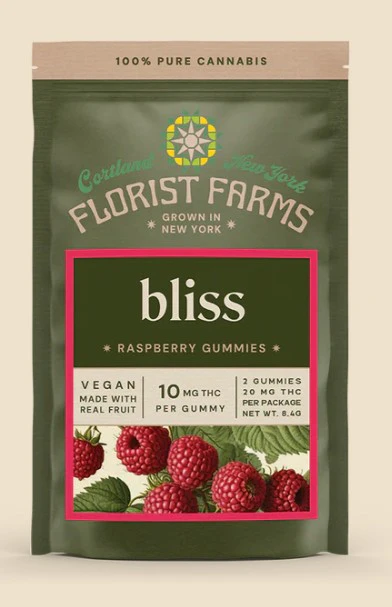 Florist Farms - Florist Farms | Bliss | Edible | Raspberry | 2Pk | 20mg Main Image