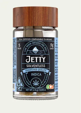 Raw Garden - JETTY | GURPLE X GG4 SOLVENTLESS - 5PK INFUSED | PREROLL | 2.5G Main Image