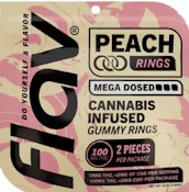 Flav - Peach Mega Rings - 100mg