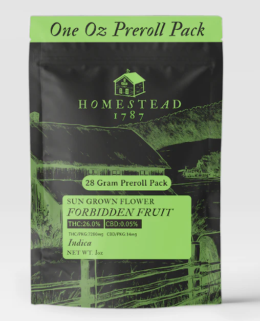 Homestead 1787 - Forbidden Fruit - 28PK 1G Prerolls Main Image