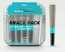 Blue Matcha x Dragon Fruit Live Diamonds Infused Pre Roll 5 Pack - .5G (2.5G)
