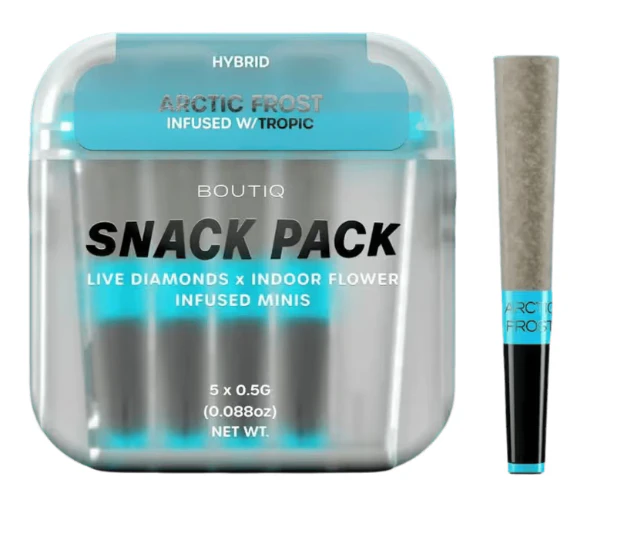 Boutique - Arctic Frost x Tropic Live Diamonds Infused 5 Pack Pre Roll - .5G (2.5G) Main Image
