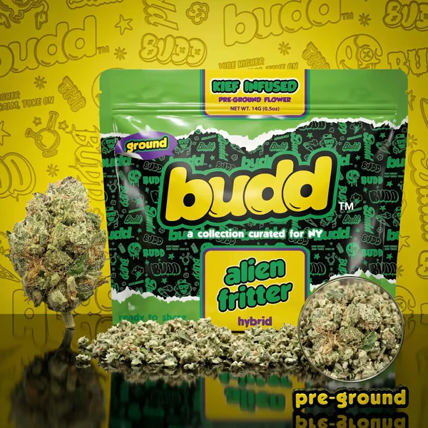 Budd - Alien Fritter - 14g Kief Infused Ground Flower Main Image