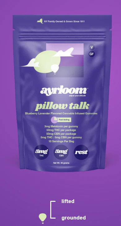 ayrloom - Pillow Talk Gummies 10:5 - Indica |Ayrloom Main Image