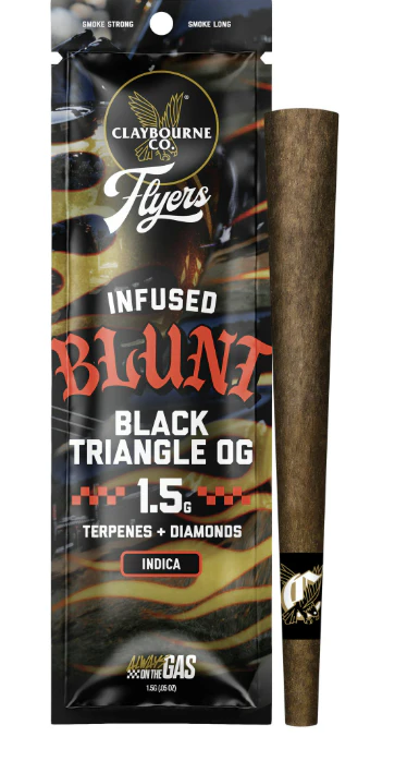 Claybourne Co. - Claybourne Black Traingle (1.5g) - Flyers Infused Blunt Main Image