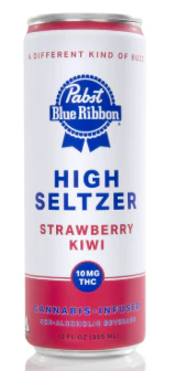Pabst - Pabst Blue Ribbon - Seltzer - Strawberry Kiwi - Drinks - 12oz - 10mg Main Image