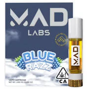 Mad Labs | Blue Razz | Gold Edition Vape Cartridge | 1g