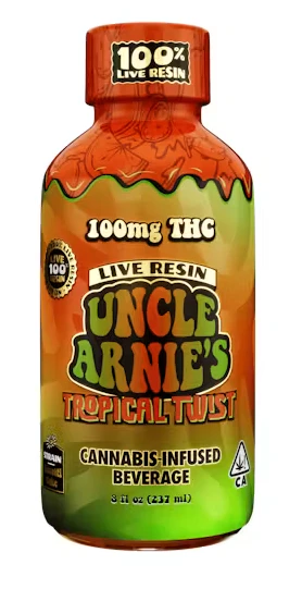 Uncle Arnies - Uncle Arnies Beverage - Tropical Twist - 8oz - Live Resin - 100mg Main Image