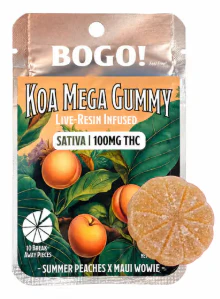 Dom Pen - Promo Koa Cannabis Co. - Summer Peaches x Maui Wowie - Gummy - 1pc - 100mg Main Image