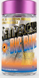 Jetpacks - Brunson Burner - 5PK Live Resin Infused Diamond Dipped Prerolls Main Image